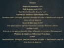 Carte et menu de L'Auberge du Château à Loudenvielle — Entrées