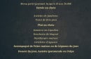 Carte et menu de L'Auberge du Château à Loudenvielle — Menu petit gourmet