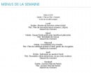 Carte et menu de Boniface Coquillages à Perpignan — Exemple de menus de la semaine