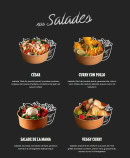 Menu My Beers - Les salades