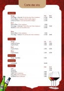 Menu New delhi - Les vins