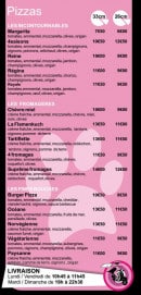 Menu Ô Cat allant - Les pizzas