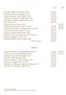 Menu Villa Duflot - Les vins page 3