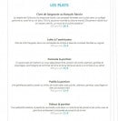 Carte et menu de Boniface à Canet en Roussillon — Les plats
