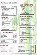 Menu L’Asie du Sud - Les poissons