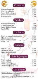 Menu Golden Dragon - Les plats au wok suite