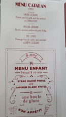 Menu Le Central - Les menus