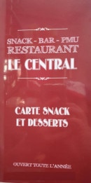 Menu Le Central - Carte et menu le Central, 7 Rue Lt Pruneta