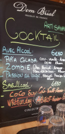 Menu Les Folles Bergères - Les cocktails