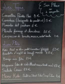 Menu La Playa - Exemple de menu