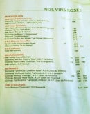 Carte et menu de Zaza Club à Torreilles — Vins rosés