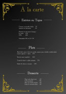 Menu La fée maison 66 - La carte