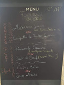 Carte et menu de Le Caribean à Sainte Marie — Exemple de menu