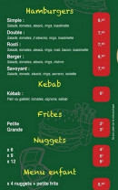 Menu Pizza corneilla - Les burgers, kebab et frites, ...