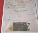 Carte et menu de L'Amici à Rivesaltes — Speciatilté