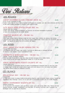 Menu L'Amici - Les vins suite