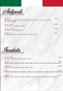 Menu L'Amici - Les antipastis et salades