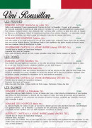 Menu L'Amici - Les vins