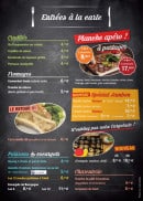 Carte et menu de Le Boeuf en Folie à Rivesaltes — Entrées