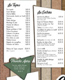Carte et menu de Chez Pujol à Port Vendres — Les tapas et entrées