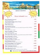 Carte et menu de NCS Les saveurs du Sud et de l'Orient à Port Vendres — Les pizzas