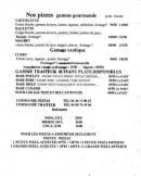 Carte et menu de Pizzeria de la place castellane à Port Vendres — Les pizzas suite et boissons