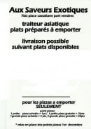 Carte et menu de Pizzeria de la place castellane à Port Vendres — Les informations supplémentaires