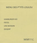 Carte et menu de Chez Loulou à Palau Del Vidre — Le menu