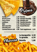 Menu 100% Vitamines - Les crepes et churros