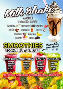 Menu 100% Vitamines - Milk shake et smoothies