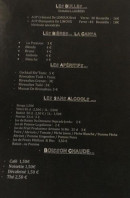 Menu Chai Deprade - Bulles, bières, apéritifs,...