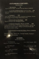 Menu Chai Deprade - Planches à partager et vins
