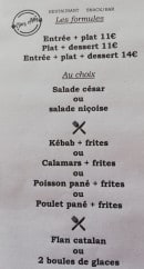 Menu Chez Ailly - Les formules