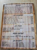 Menu Chez Ailly - Les salades et plats,...