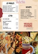 Carte et menu de Délices du Vietnam à Laroque des Alberes — Les nouille, riz, desserts