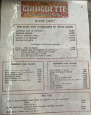 Carte et menu de La chill guinguette à Saint Cyprien — La carte