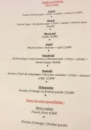 Carte et menu de La Fondue Chez papy à Saint Cyprien — Menus de la semaine