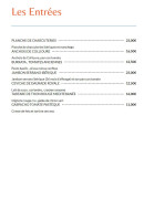 Carte et menu de La Tonnelle à Saint Cyprien — Les entrées