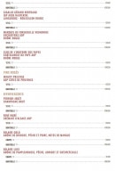 Menu Académie de la Bière - Les vins suite