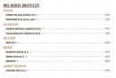Menu Académie de la Bière - Les bières bouteilles