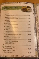 Menu Au Laurier - Entrées