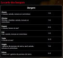 Menu Best Bouffe - Les burgers