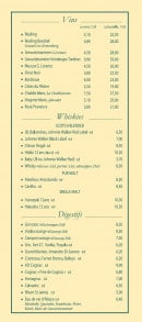 Menu Café Broglie - Les vins, whiskys et digestifs