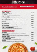 Carte et menu de Chicago food à Strasbourg — Les pizzas 33cm