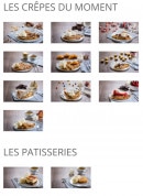 Menu Crêp’eat - Les crêpes et pâtisseries