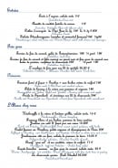 Menu Finkstuebel - Les entrées, fois gras, poissons...