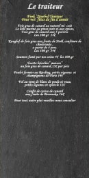 Menu Finkstuebel - Les prestations traiteur