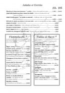Menu Gurtlerhoft - Entrées et salades