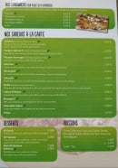 Menu Habibi - Desserts, boissons, sandwichs,...