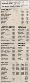 Carte et menu de Il Forno à Strasbourg — Les bières, cocktails et vins, ...